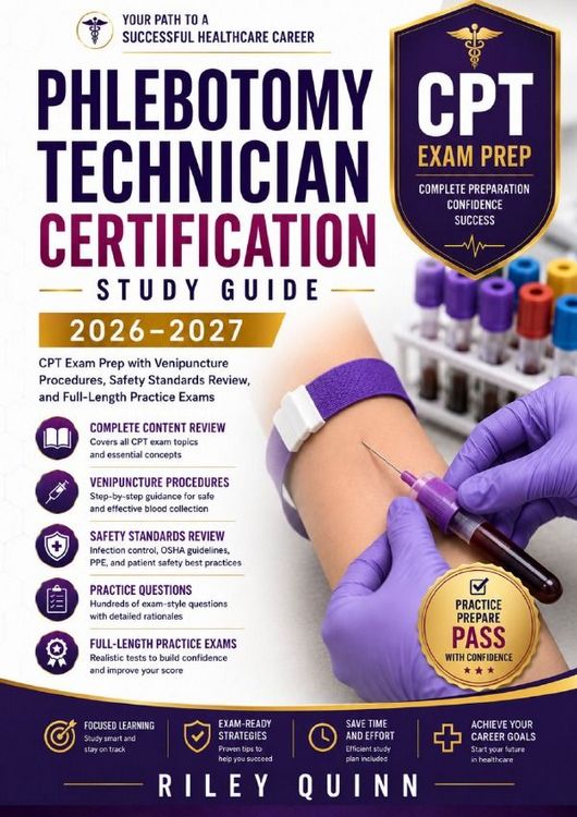 Produktbild: Phlebotomy Technician Certification Study Guide 2026&ndash;2027