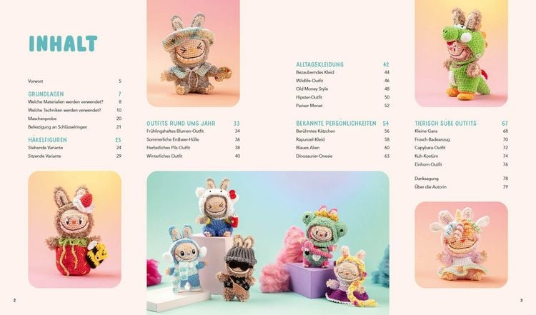 Produktbild: Cute Monsters &ndash; Das H&auml;kelbuch f&uuml;r Labubu-Fans &ndash; inklusive Anleitungen f&uuml;r die Figuren!