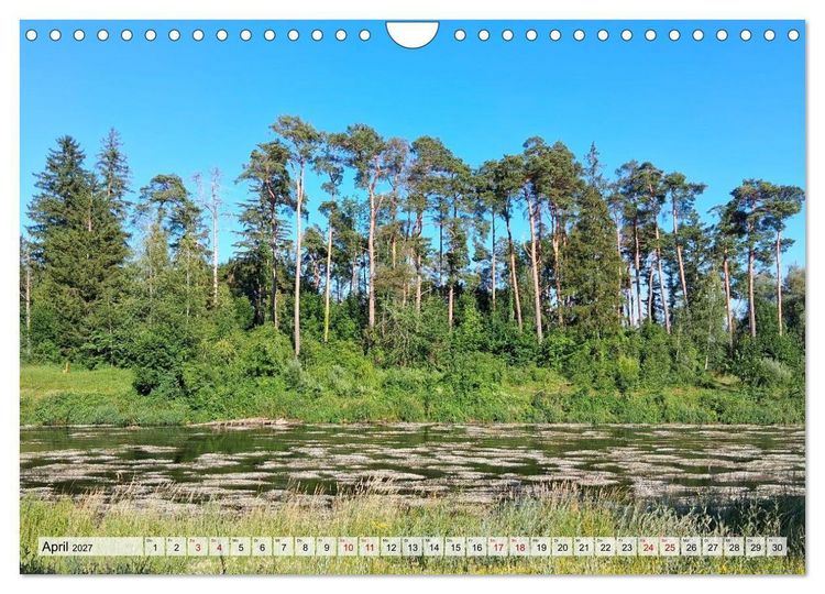Produktbild: Lech und Wertach - Flusslandschaften im Alpenvorland (Wandkalender 2027 DIN A4 quer), CALVENDO Monatskalender