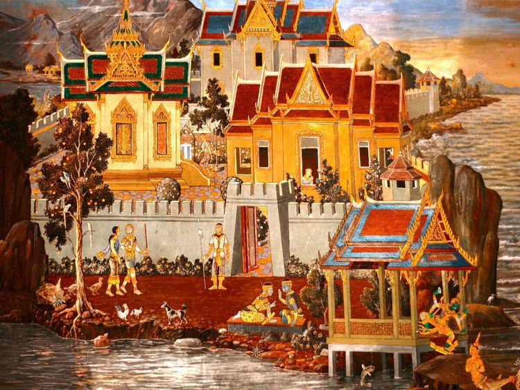 Produktbild: CALVENDO Puzzle K&ouml;nigshaus von Ayuthaya | 1000 Teile Lege-Gr&ouml;&szlig;e 64x48cm Foto-Puzzle f&uuml;r gl&uuml;ckliche Stunden