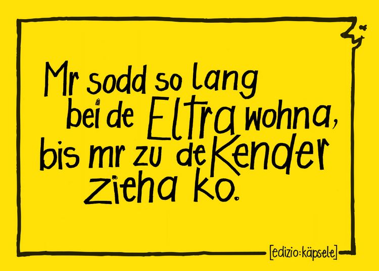 Produktbild: Mr sodd so lang bei de Eltra wohna