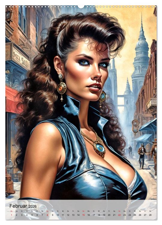 Produktbild: Ladies mit Steampunk-Flair (Wandkalender 2026 DIN A2 hoch), CALVENDO Monatskalender