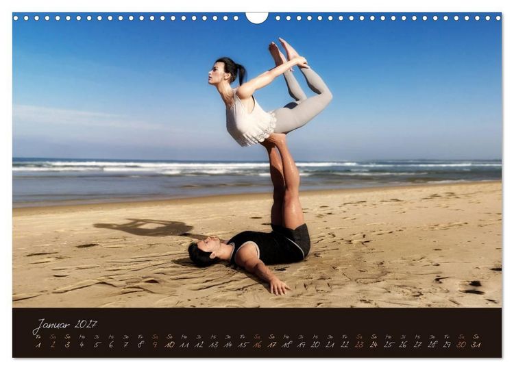 Produktbild: YogaPaare (Wandkalender 2027 DIN A3 quer), CALVENDO Monatskalender