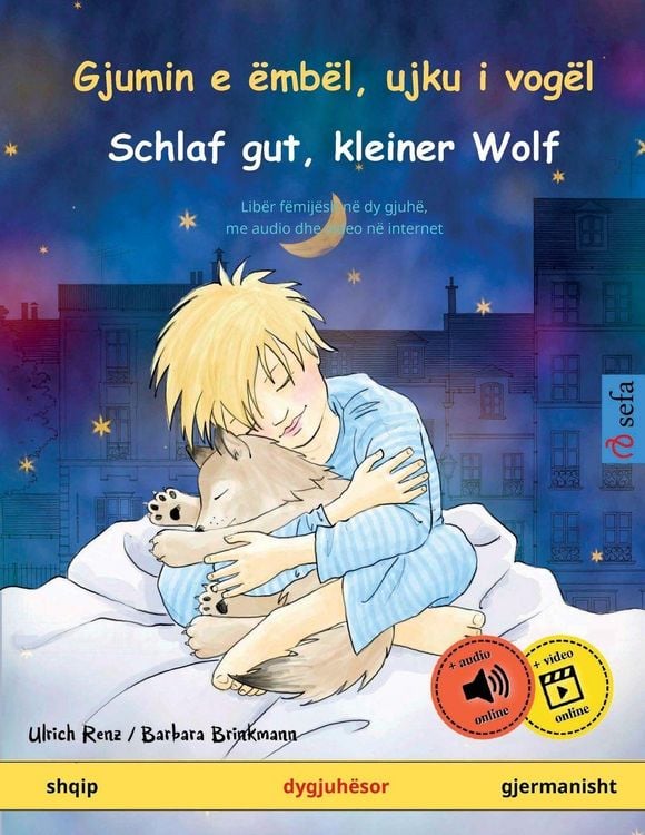 Produktbild: Gjumin e &euml;mb&euml;l, ujku i vog&euml;l - Schlaf gut, kleiner Wolf (shqip - gjermanisht)