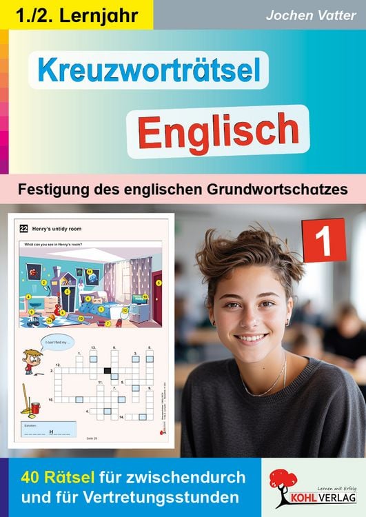 Produktbild: Kreuzwortr&auml;tsel Englisch / 1.-2. Lernjahr