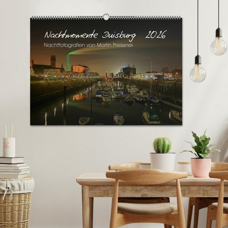 Produktbild: Duisburg Nachtmomente 2026 (Wandkalender 2026 DIN A2 quer), CALVENDO Monatskalender