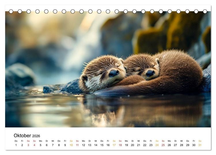 Produktbild: Wenn Tierchen tr&auml;umen (Tischkalender 2026 DIN A5 quer), CALVENDO Monatskalender