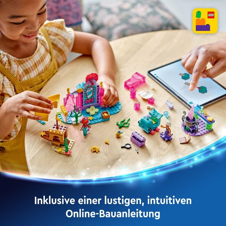 Produktbild: LEGO ǀ Disney Princess Arielles Kristallh&ouml;hle, Meerjungfrauen-Set 43254