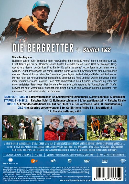 Produktbild: Die Bergretter - Staffel 1 & 2 [4 DVDs]