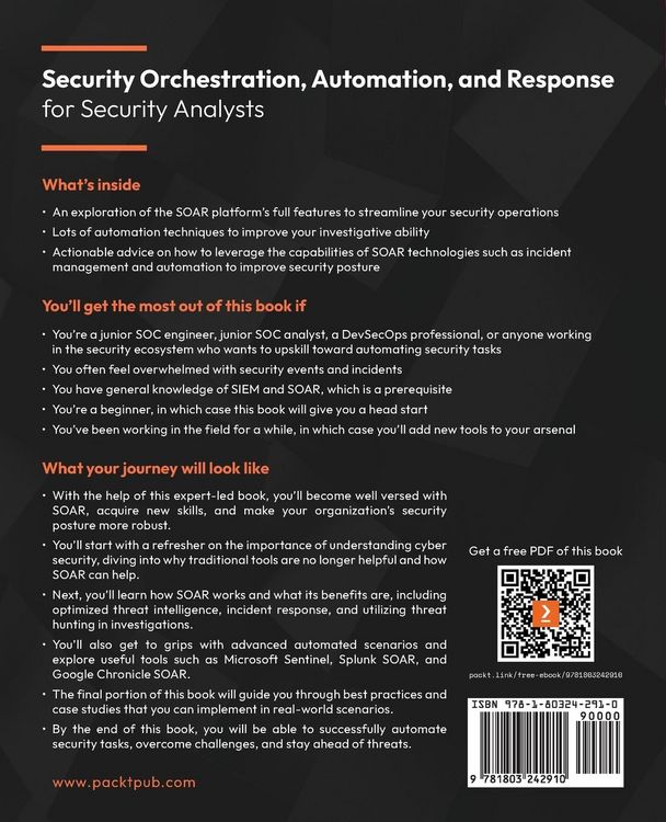 Produktbild: Security Orchestration, Automation, and Response for Security Analysts