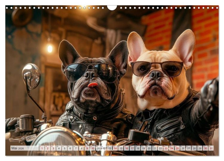 Produktbild: HUNDE-SELFIES Tierischer Outdoorspa&szlig; (Wandkalender 2026 DIN A3 quer), CALVENDO Monatskalender