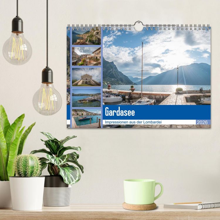Produktbild: Gardasee - Impressionen aus der Lombardei (Wandkalender 2026 DIN A4 quer), CALVENDO Monatskalender