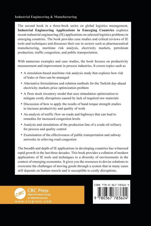 Produktbild: Industrial Engineering Applications in Emerging Countries