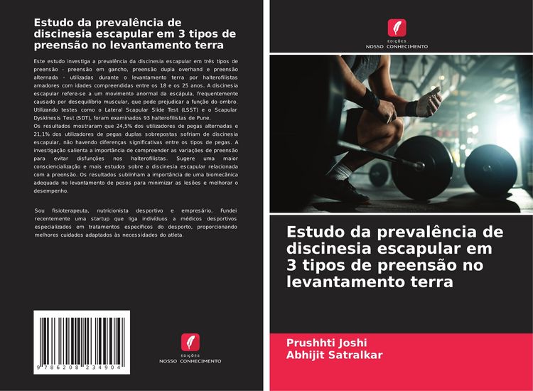Produktbild: Estudo da preval&ecirc;ncia de discinesia escapular em 3 tipos de preens&atilde;o no levantamento terra