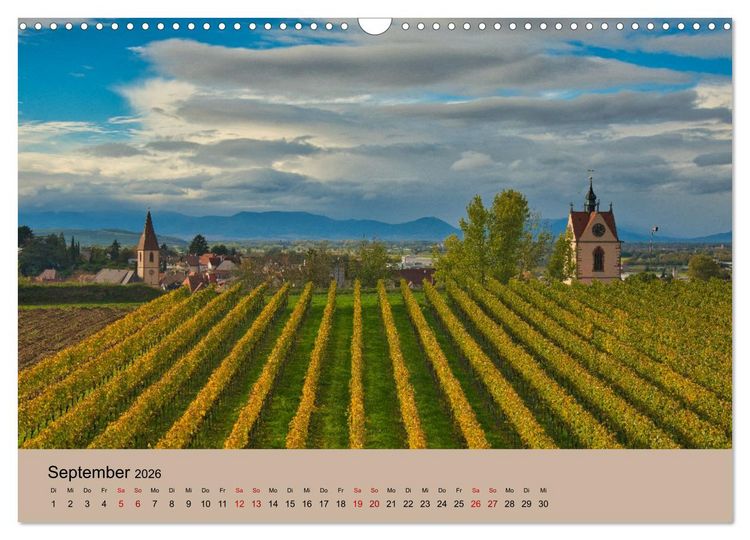 Produktbild: Kaiserstuhlblicke (Wandkalender 2026 DIN A3 quer), CALVENDO Monatskalender
