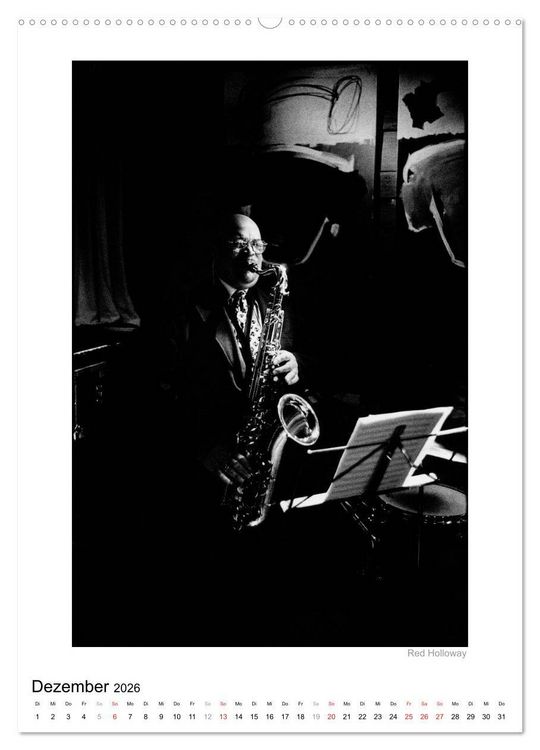 Produktbild: Jazzsound (Wandkalender 2026 DIN A2 hoch), CALVENDO Monatskalender