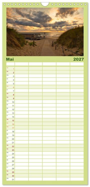 Produktbild: Familienplaner 2027 - Streifzug durch Nordholland mit 5 Spalten (Wandkalender, 21 x 45 cm) CALVENDO