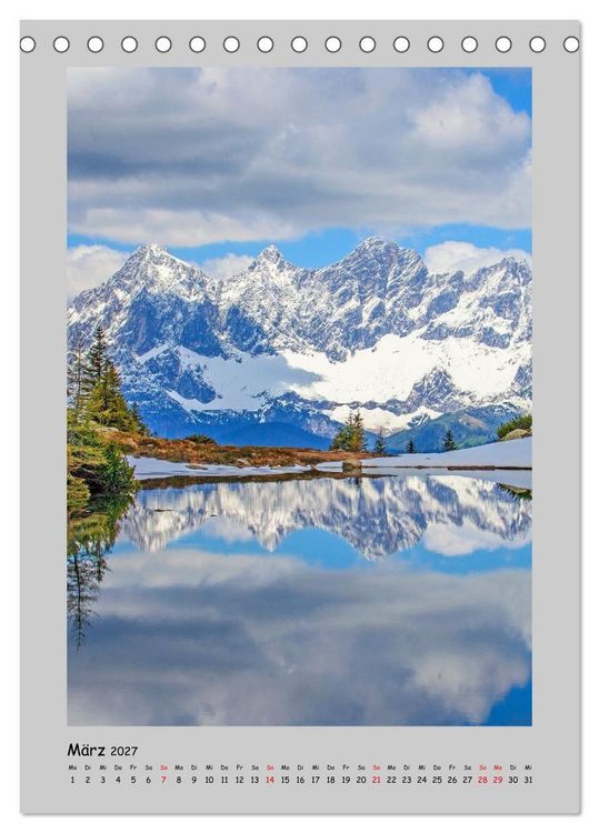 Produktbild: Der Hohe Dachstein (Tischkalender 2027 DIN A5 hoch), CALVENDO Monatskalender