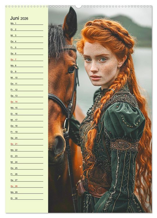 Produktbild: Rote Sch&ouml;nheiten. Nat&uuml;rliche Eleganz und wilde Anmut (hochwertiger Premium Wandkalender 2026 DIN A2 hoch), Kunstdruck in Hochglanz