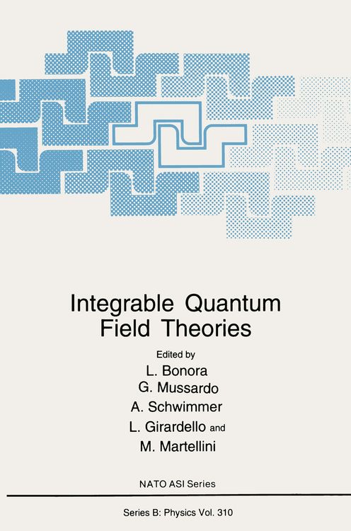 Produktbild: Integrable Quantum Field Theories