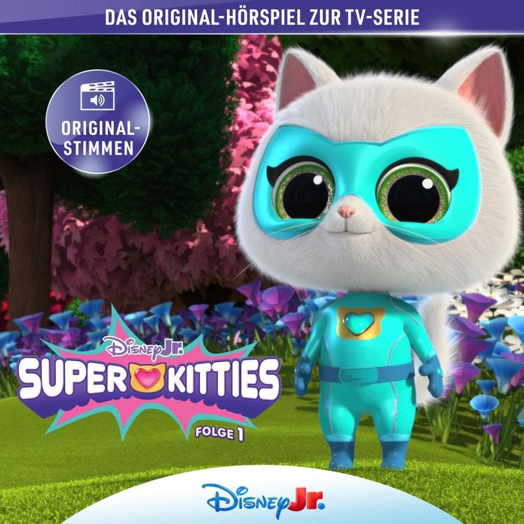 Produktbild: 01: Die SuperKitties und die gro&szlig;e Garn-Gaunerei / Die SuperKitties und der Riesenschuh / Die SuperKitties und die verschwundenen Valentinskarten / Die SuperKitties und die goldenen Gl&ouml;ckchen (H&ouml;rspiel zur Disney TV-Serie)