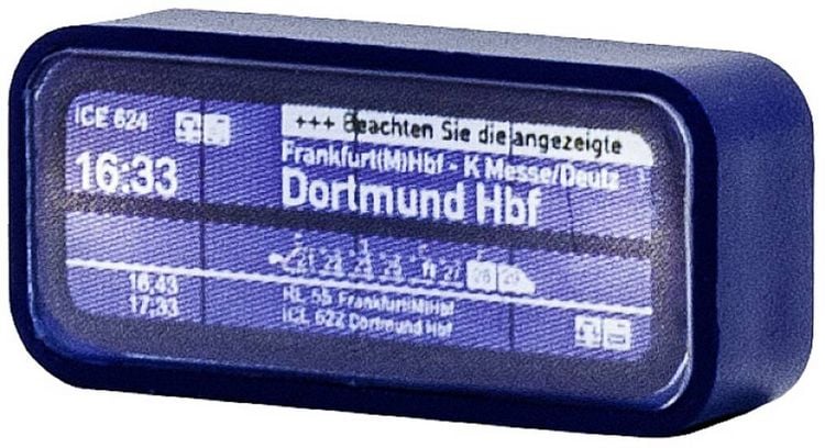 Produktbild: Viessmann Modelltechnik 1398 H0 Moderner Zugzielanzeiger mit LED-Beleuchtung Fertigbaustein