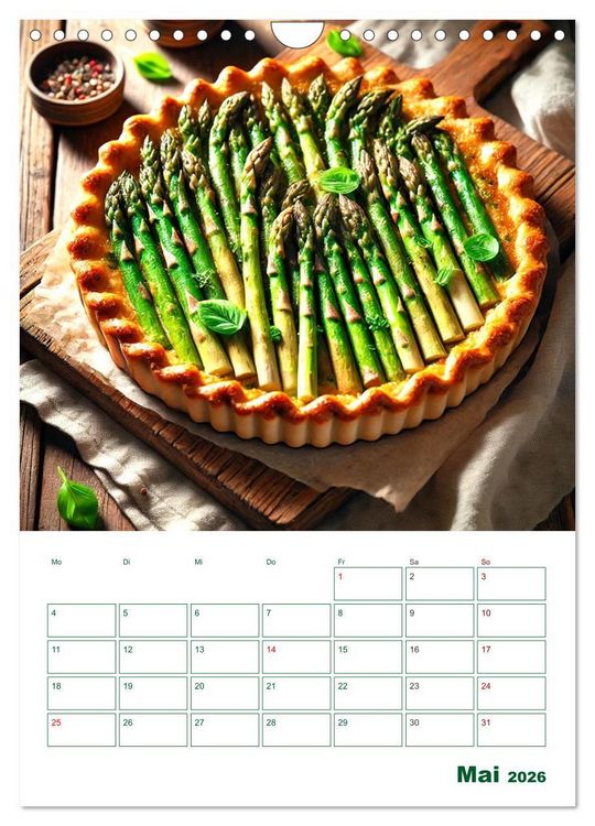 Produktbild: Spargelgl&uuml;ck &ndash; von der Ernte bis zum Genuss (Wandkalender 2026 DIN A4 hoch), CALVENDO Monatskalender