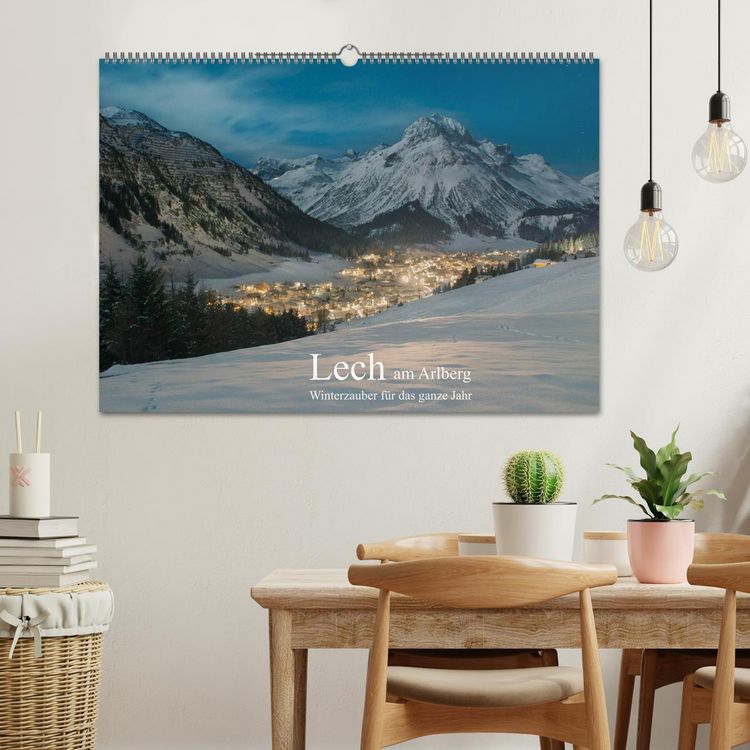 Produktbild: Lech am Arlberg - Winterzauber f&uuml;r das ganze Jahr (Wandkalender 2026 DIN A2 quer), CALVENDO Monatskalender
