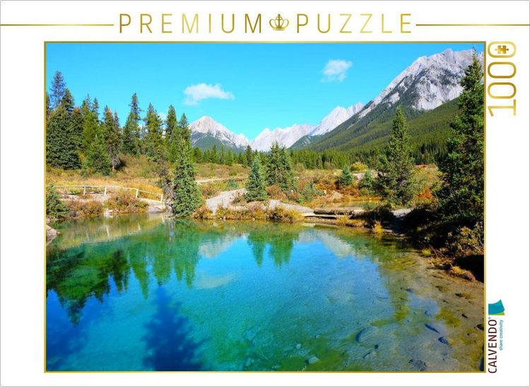 Produktbild: CALVENDO Puzzle Farbenpracht der Ink Pots im Banff Nationalpark | 1000 Teile Lege-Gr&ouml;&szlig;e 64x48cm Foto-Puzzle f&uuml;r gl&uuml;ckliche Stunden