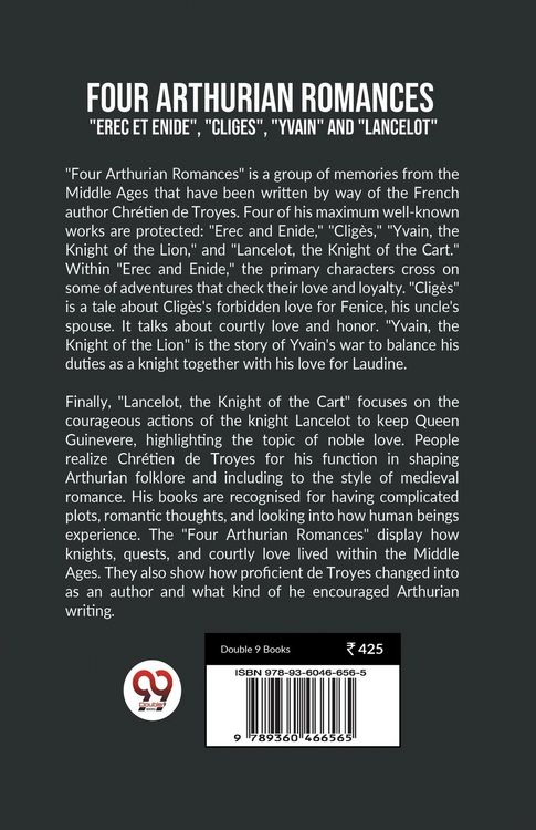 Produktbild: Four Arthurian Romances "erec Et Enide", "cliges", "yvain" and "lancelot"