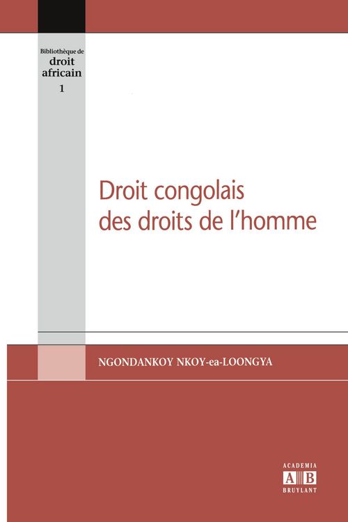 Produktbild: Droit congolais des droits de l'homme