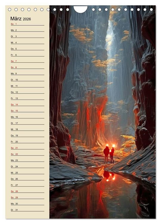 Produktbild: Von oben und unten (Wandkalender 2026 DIN A4 hoch), CALVENDO Monatskalender
