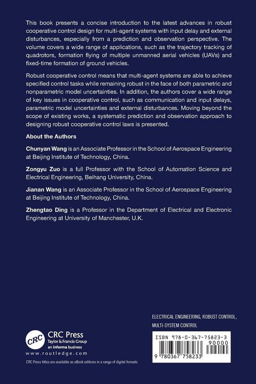 Produktbild: Robust Cooperative Control of Multi-Agent Systems