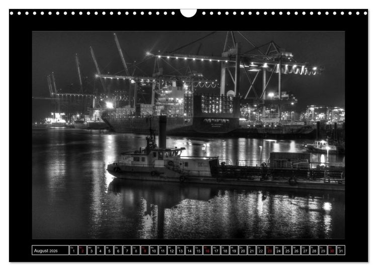 Produktbild: Hamburg Kuntergrau (Wandkalender 2026 DIN A3 quer), CALVENDO Monatskalender