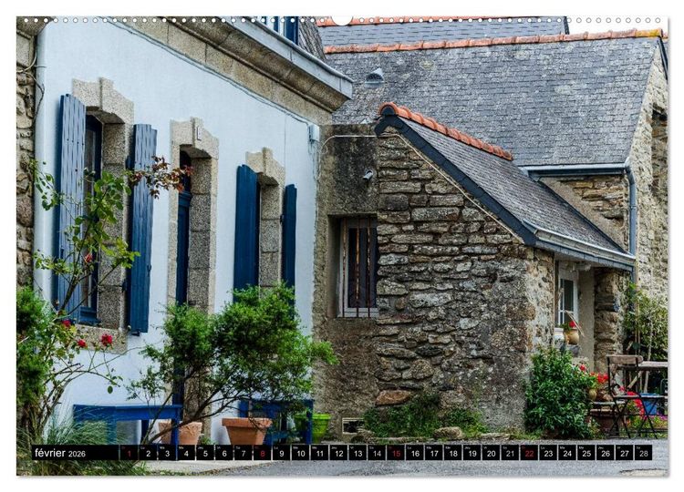 Produktbild: Bretagne Un r&ecirc;ve en couleurs (Calendrier mural 2026 DIN A2 vertical) calendrier de bureau