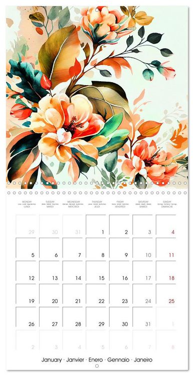 Produktbild: The Art of Botany (Wall Calendar 2026 12 &times; 12 Inch) CALVENDO 12 Month Wall Calendar