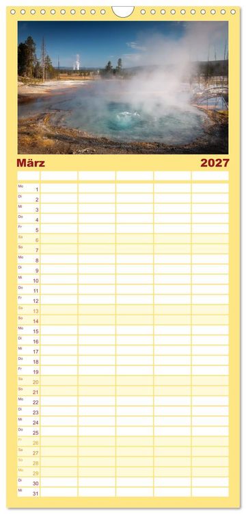 Produktbild: Familienplaner 2027 - Wild, Wide, West mit 5 Spalten (Wandkalender, 21 x 45 cm) CALVENDO