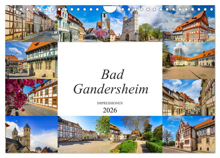Produktbild: Bad Gandersheim Impressionen (Wandkalender 2026 DIN A4 quer), CALVENDO Monatskalender