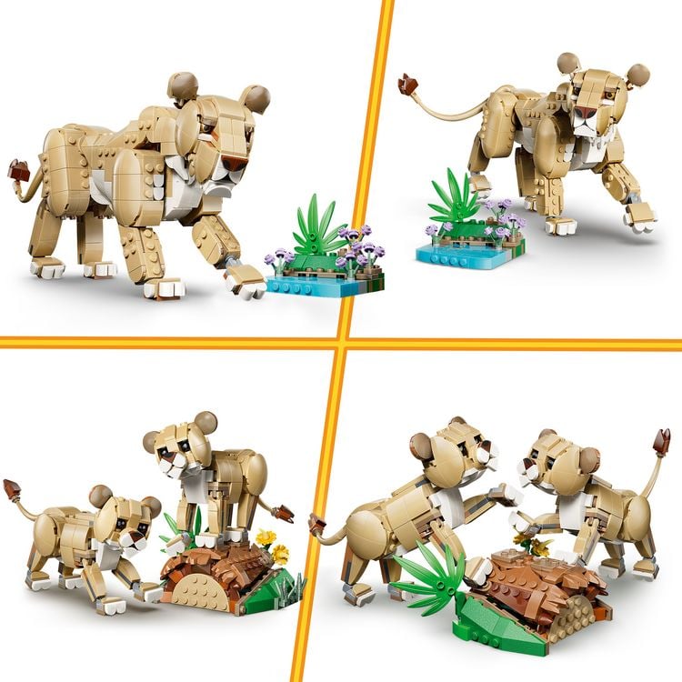 Produktbild: LEGO Creator 3-in-1-Set 31386 Wilde Tiere: Majest&auml;tischer L&ouml;we, Bauset
