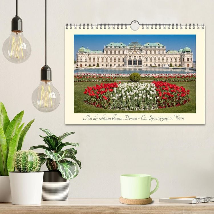 Produktbild: An der sch&ouml;nen blauen Donau - Ein Spaziergang in Wien (Wandkalender 2026 DIN A4 quer), CALVENDO Monatskalender