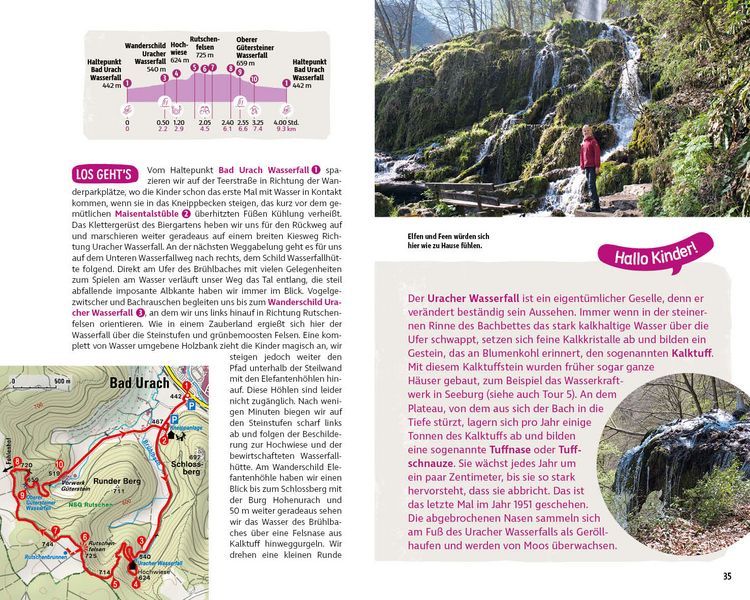 Produktbild: ROTHER Wanderbuch ErlebnisWandern mit Kindern Schw&auml;bische Alb West: