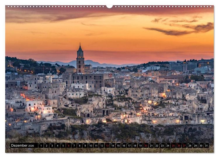 Produktbild: Matera (Wandkalender 2026 DIN A2 quer), CALVENDO Monatskalender