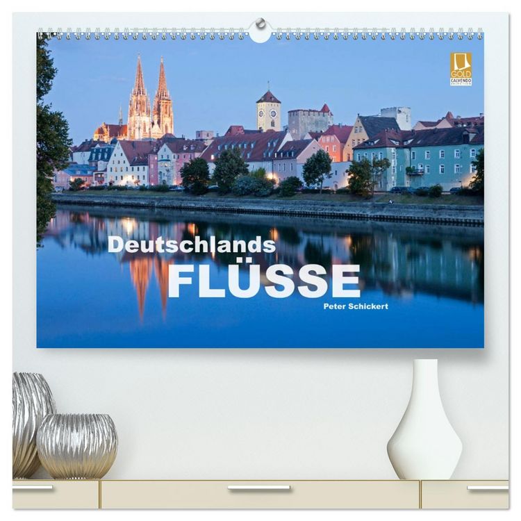 Produktbild: Deutschlands Fl&uuml;sse (hochwertiger Premium Wandkalender 2026 DIN A2 quer), Kunstdruck in Hochglanz