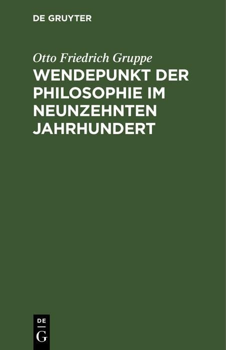 Produktbild: Wendepunkt der Philosophie im neunzehnten Jahrhundert