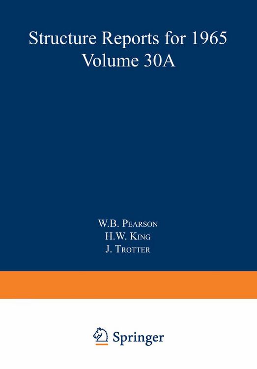 Produktbild: Structure Reports for 1965, Volume 30A