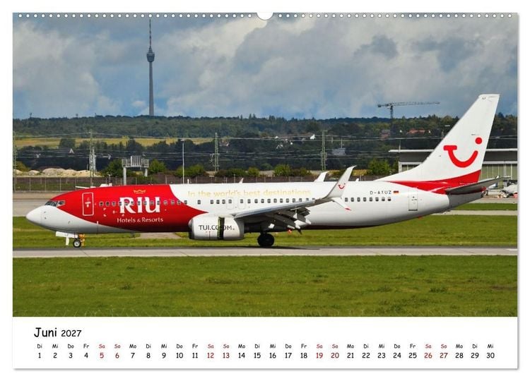 Produktbild: Ein Jahr in der Welt der Luftfahrt (hochwertiger Premium Wandkalender 2027 DIN A2 quer), Kunstdruck in Hochglanz