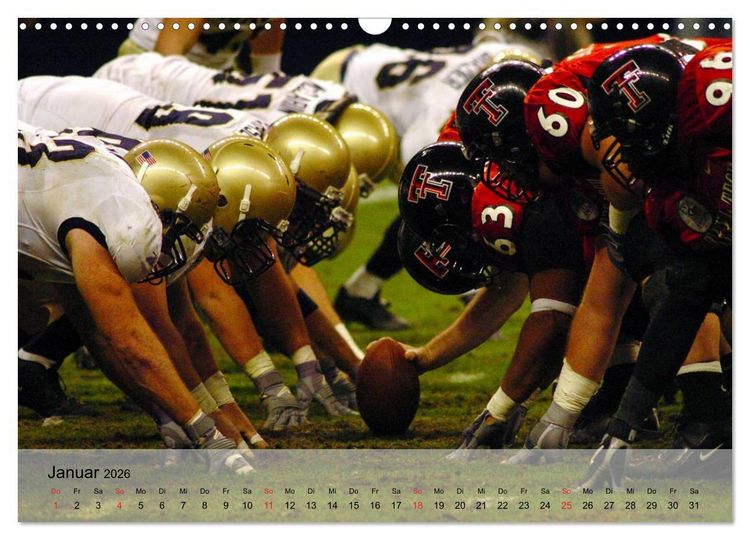 Produktbild: Sport. American Football (Wandkalender 2026 DIN A3 quer), CALVENDO Monatskalender