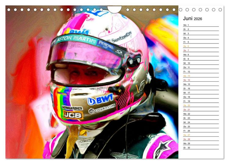 Produktbild: Cockpit, Helm und Halo (Wandkalender 2026 DIN A4 quer), CALVENDO Monatskalender