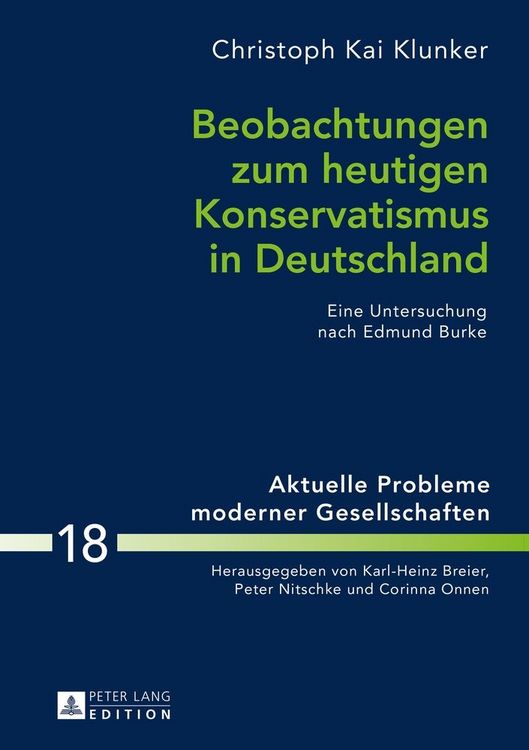 Produktbild: Beobachtungen zum heutigen Konservatismus in Deutschland