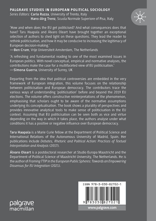 Produktbild: Tracing the Politicisation of the EU